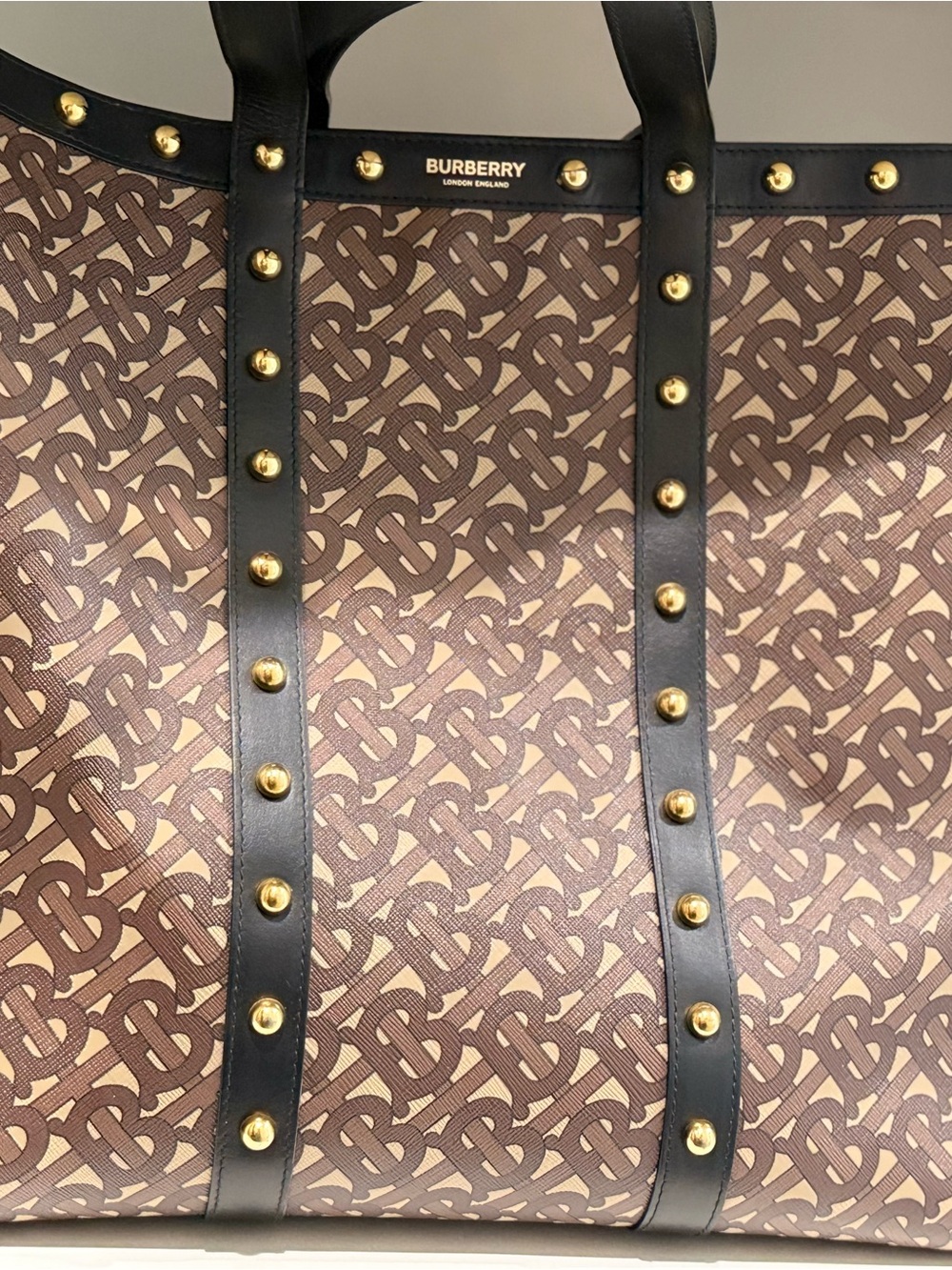 Burberry TB Monogram Studded Book Tote - Picture 4 of 8